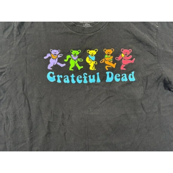 GRATEFUL DEAD Bears Goth Grunge Music Festival Core Tee T-shirt Band Tee Sz L - Picture 3 of 9